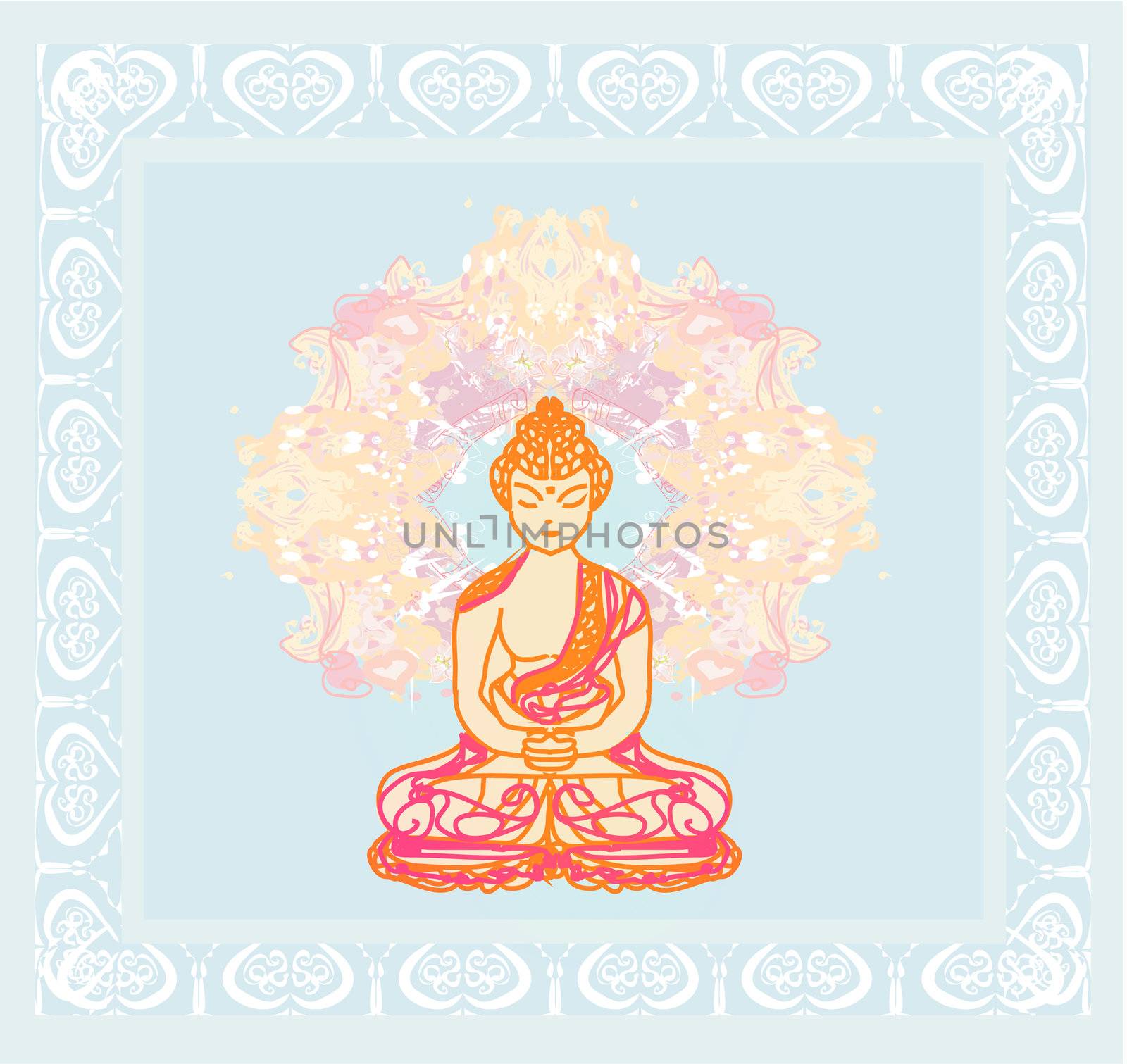 Vector of Chinese Traditional Artistic Buddhism Pattern by JackyBrown