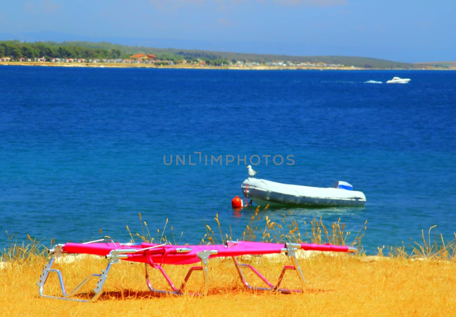 Happening on the summer beach.