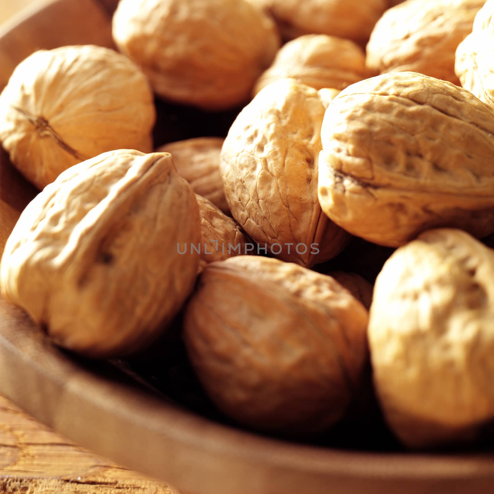 walnuts in sunny lighting