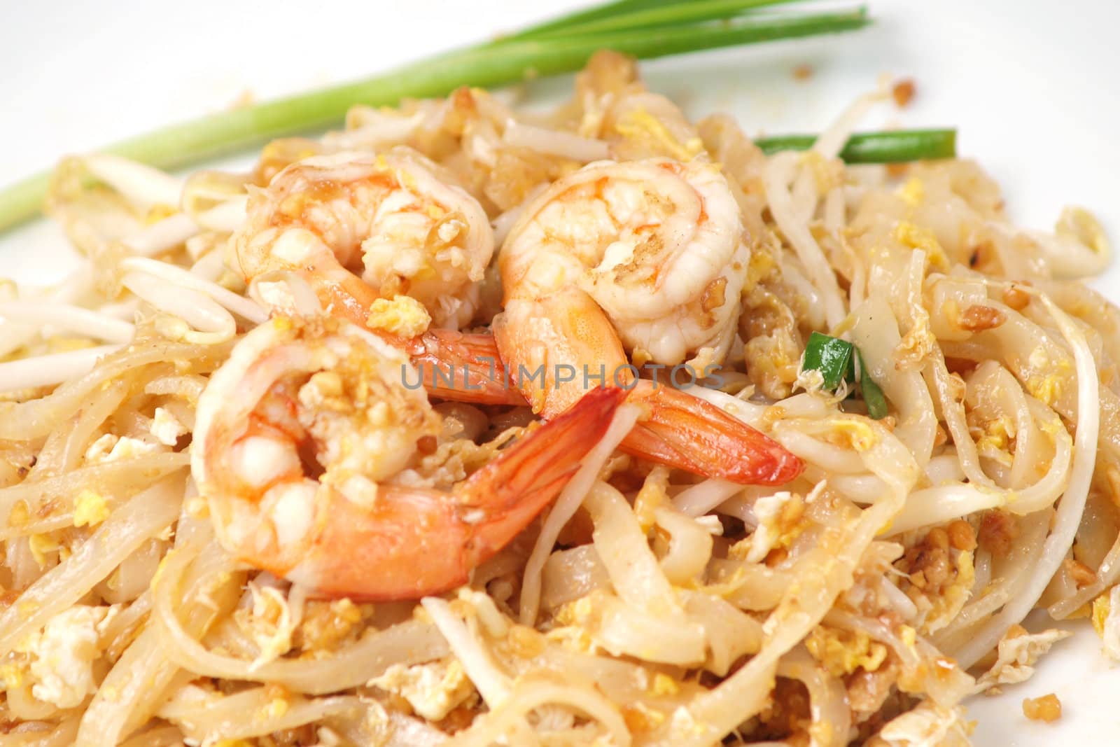 Thai food style , stir-fried rice noodles (Pad Thai)