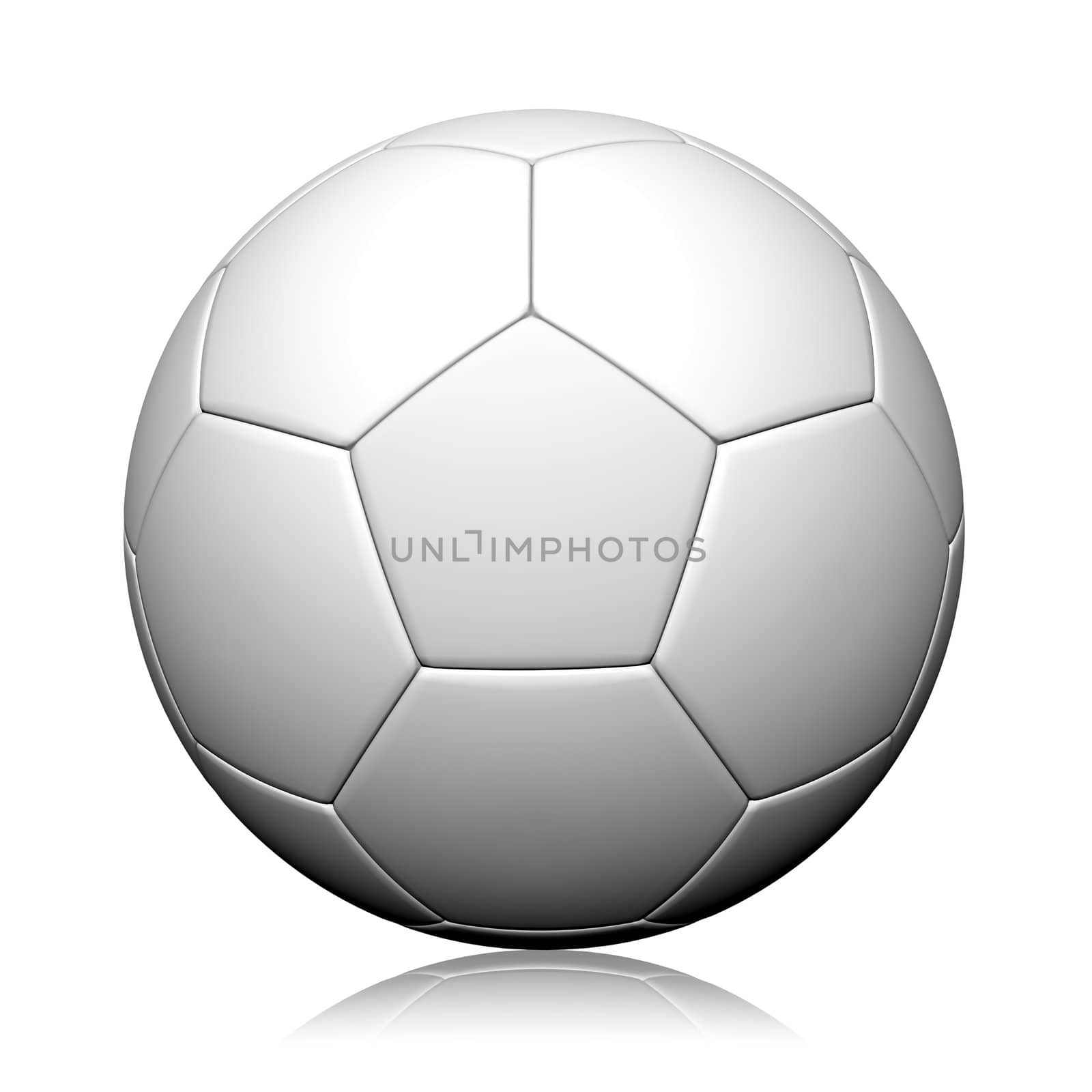 3d rendering of a soccer ball