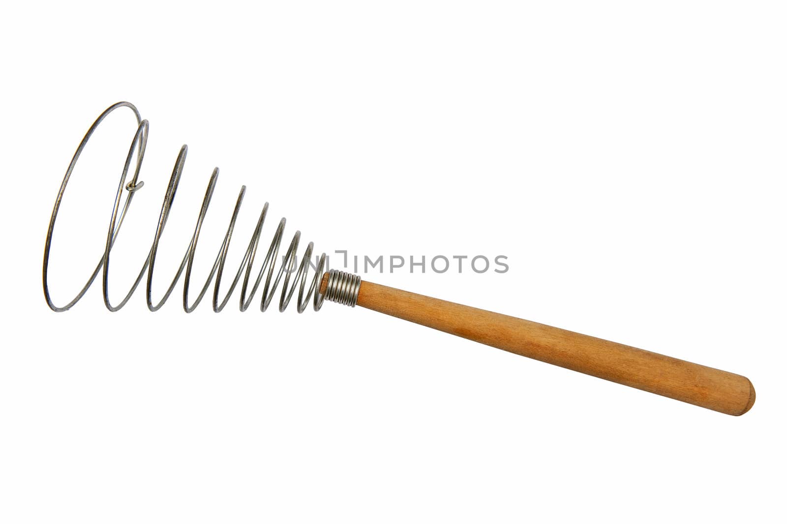 Kitchen whisk isolated on the white background
