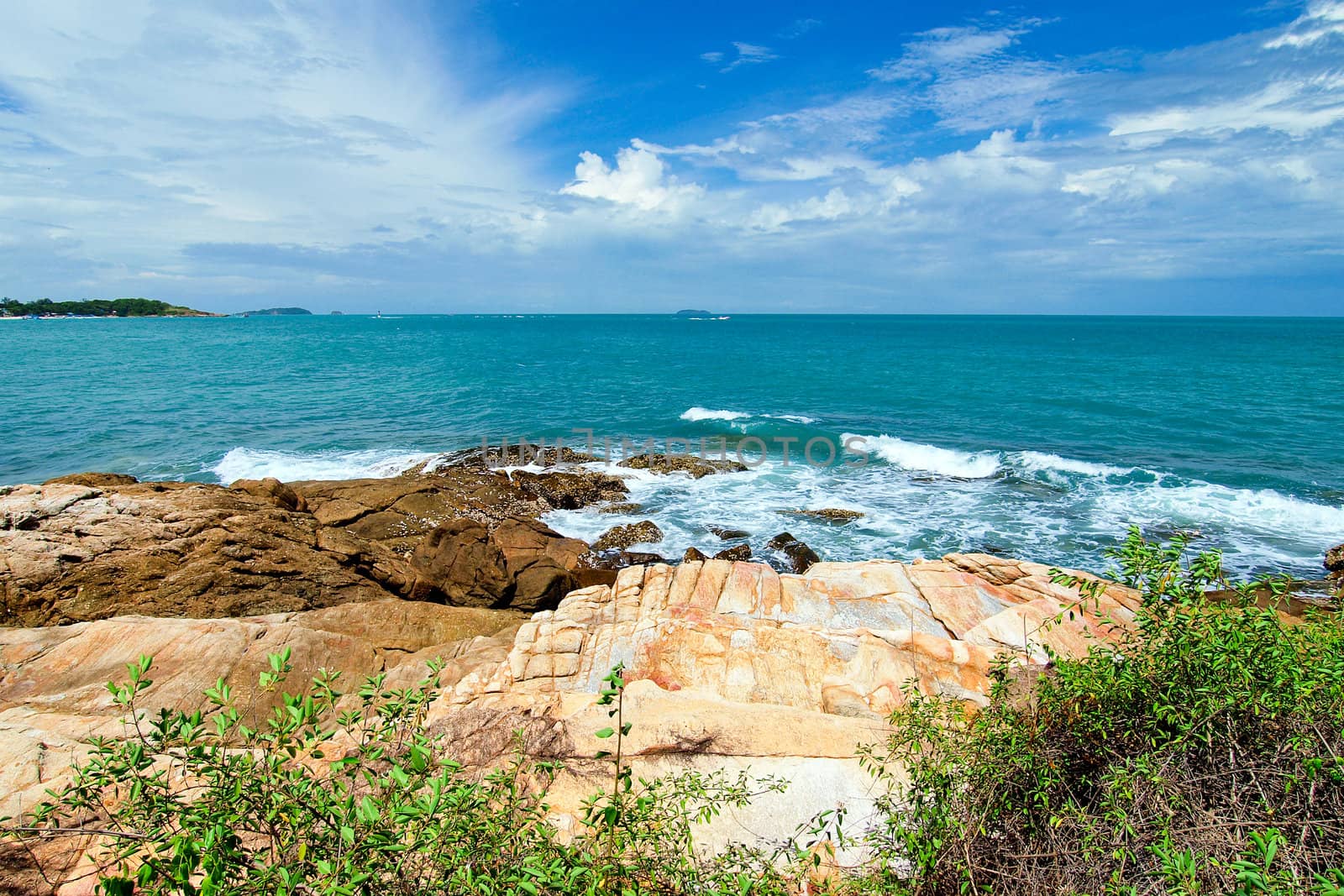 Idyllic Scene Beach at Samed Island,Thailand by jakgree