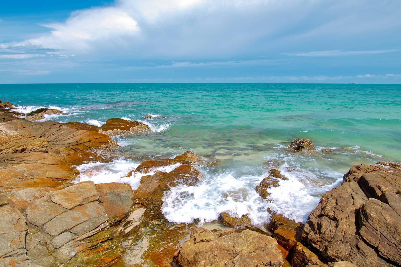 Idyllic Scene Beach at Samed Island,Thailand by jakgree