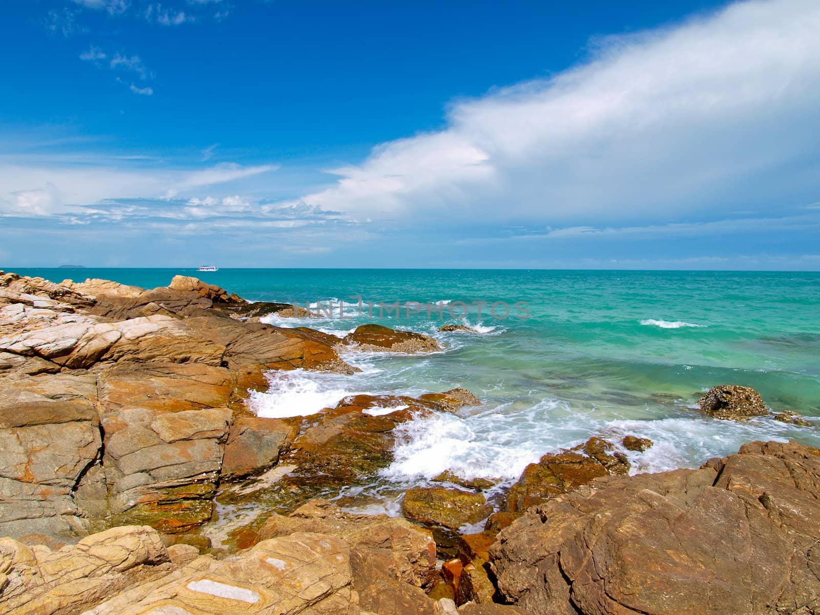 Idyllic Scene Beach at Samed Island,Thailand by jakgree