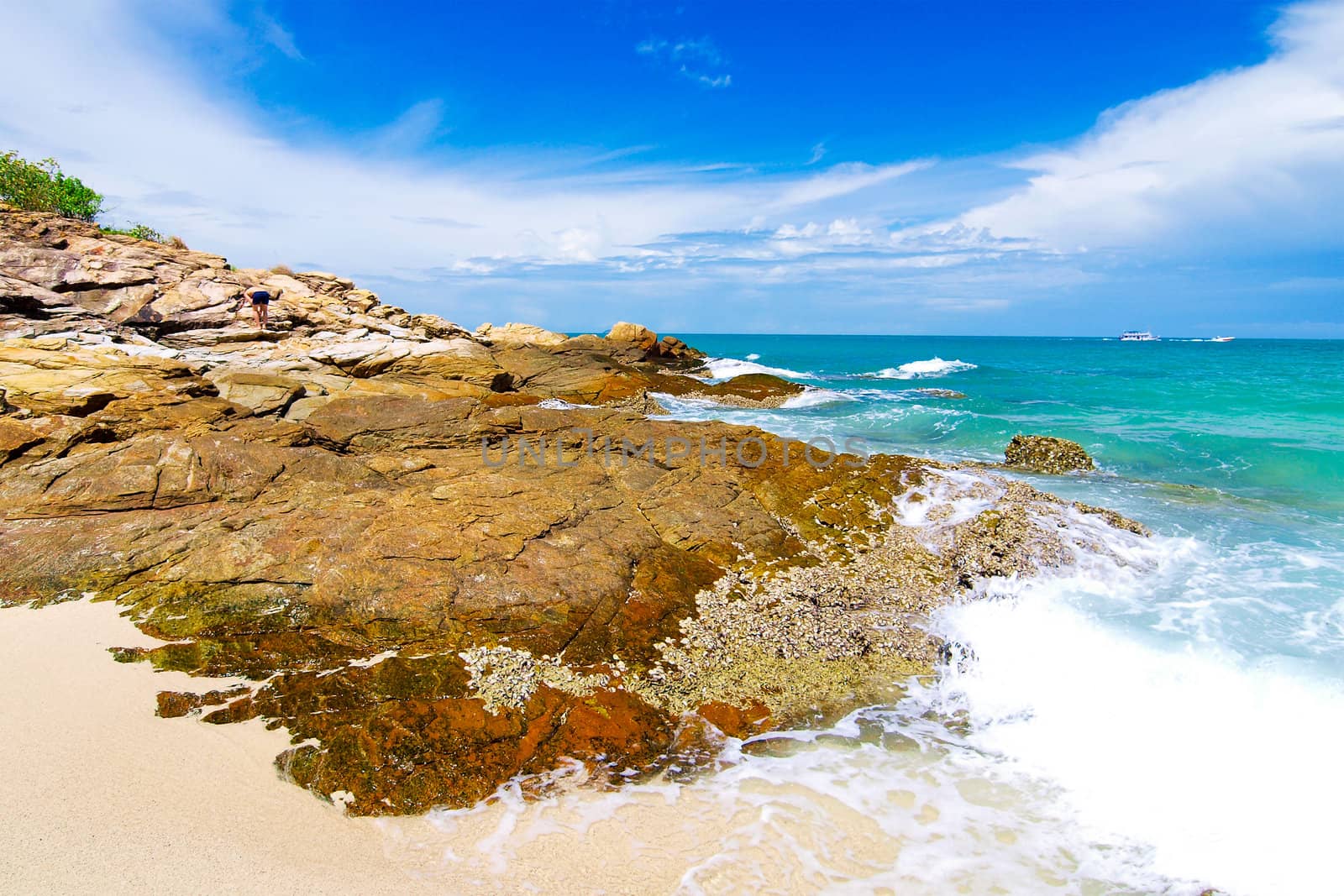 Idyllic Scene Beach at Samed Island,Thailand by jakgree