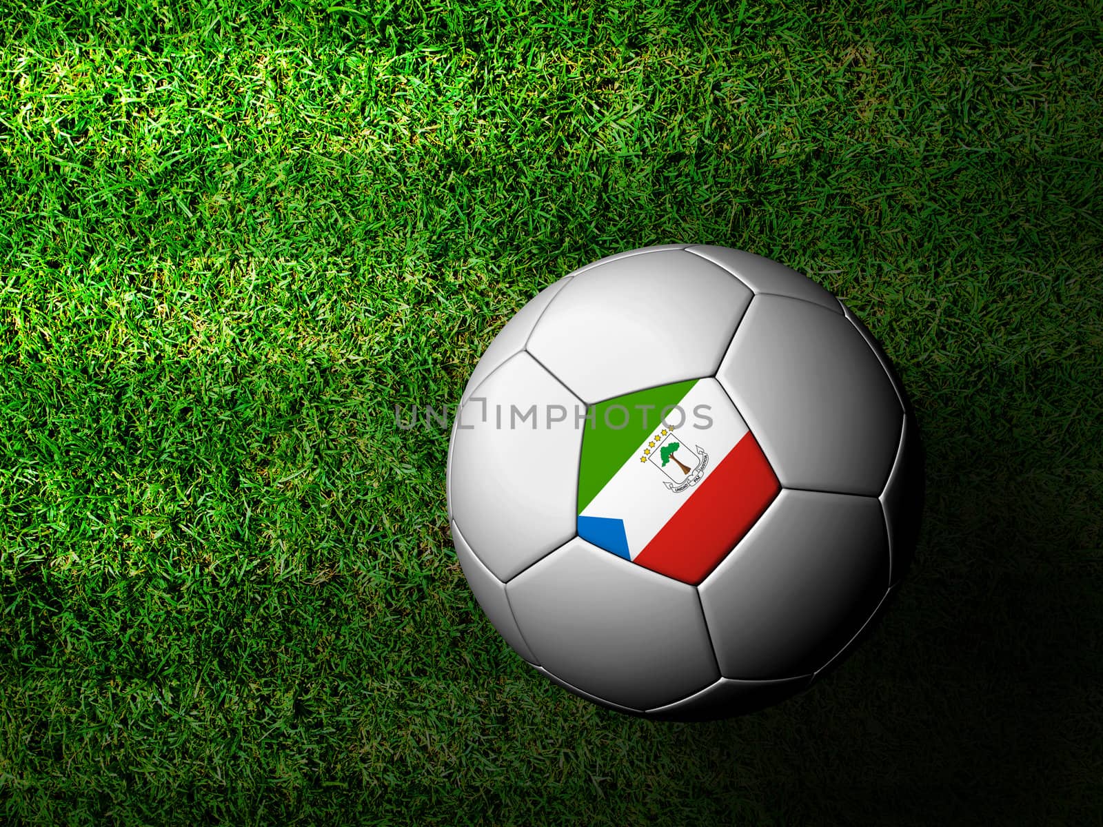 Equatorial Guinea Flag Pattern 3d rendering of a soccer ball in  by jakgree