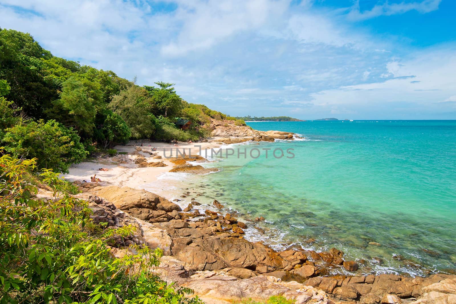 Idyllic Scene Beach at Samed Island,Thailand by jakgree