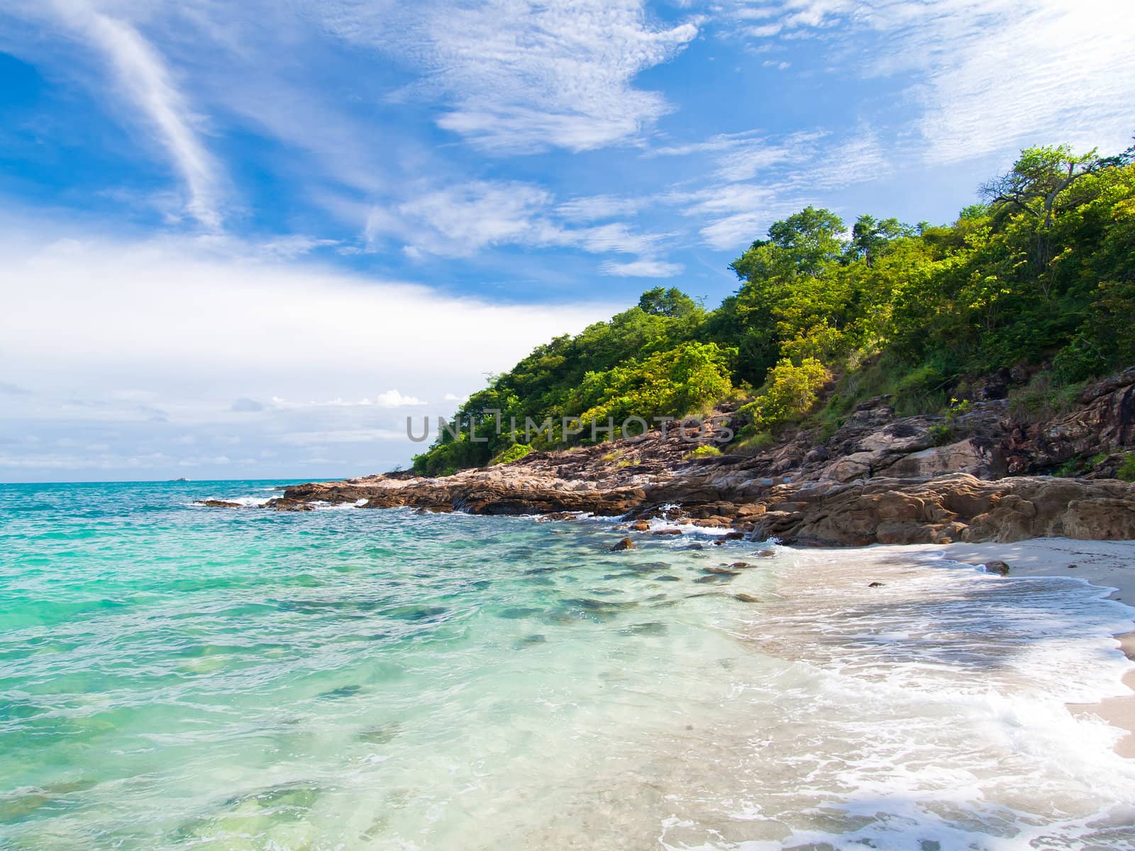 Idyllic Scene Beach at Samed Island,Thailand by jakgree