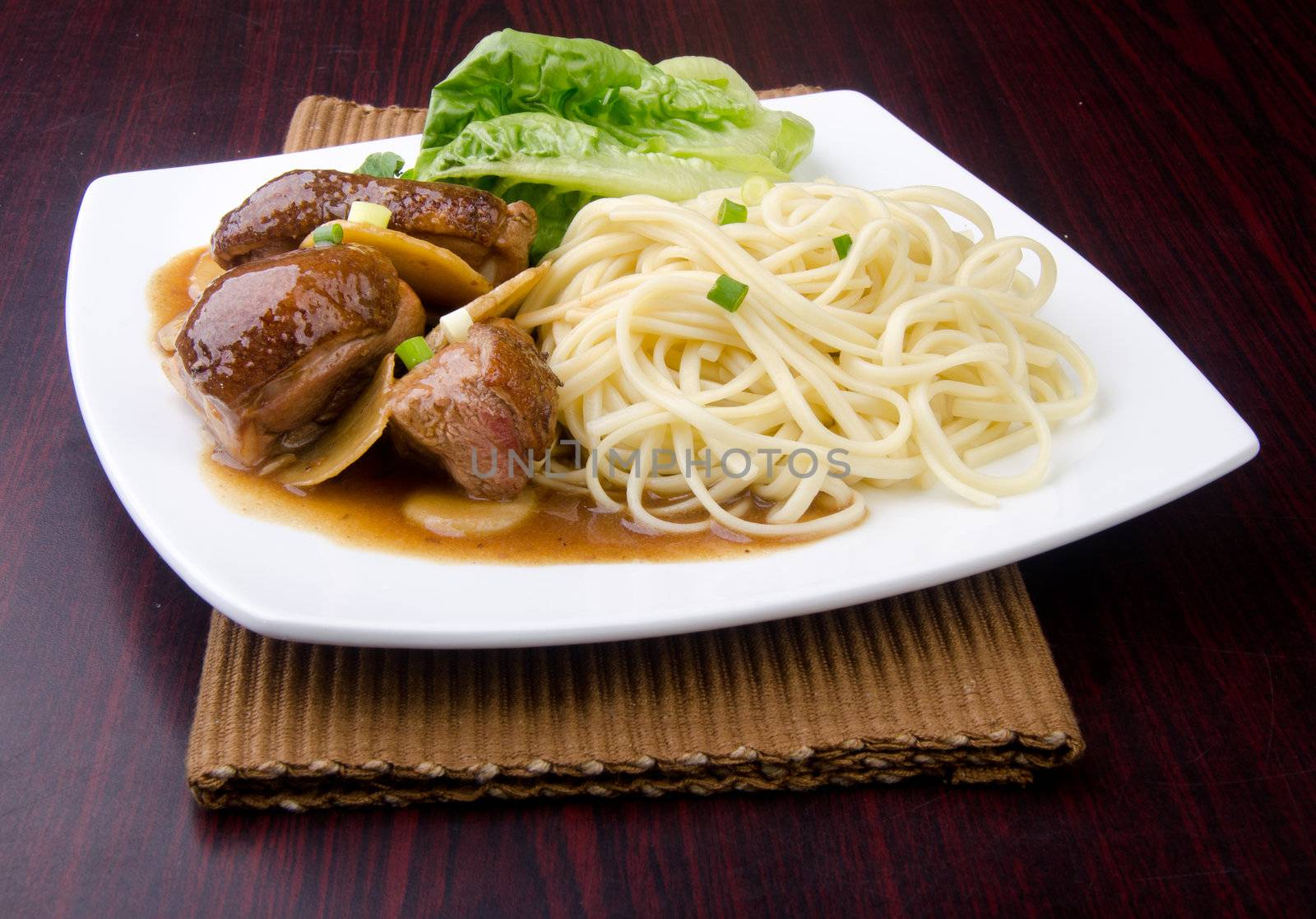 Duck noodle food. asia food