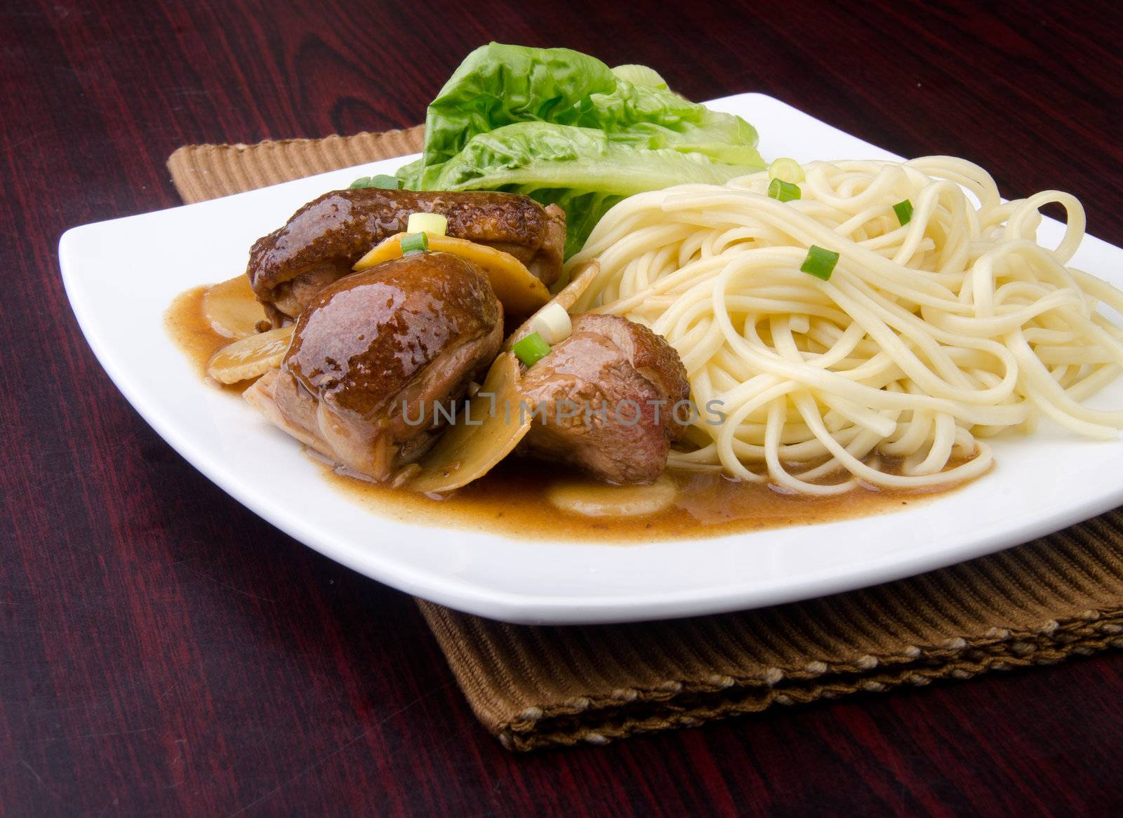 Duck noodle food. asia food by heinteh