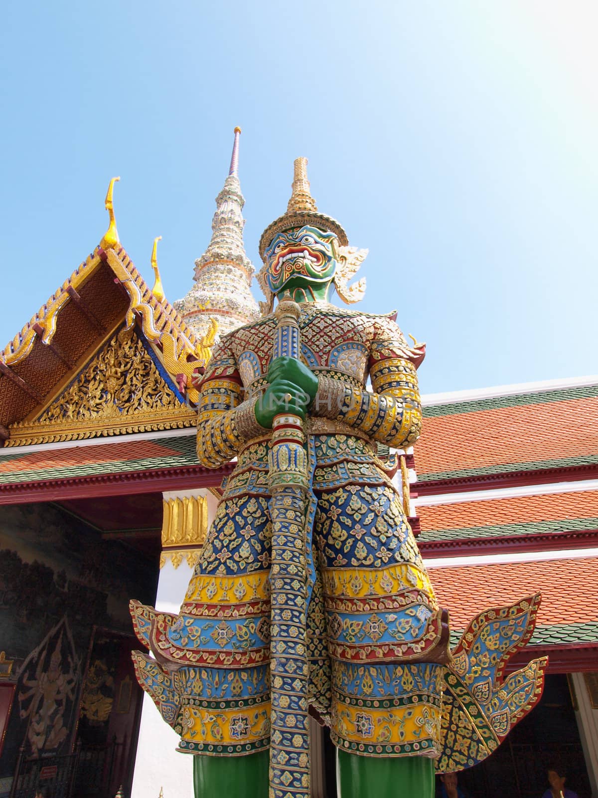 Thai Demon in Grand Palace , Bangkok Thailand by jakgree