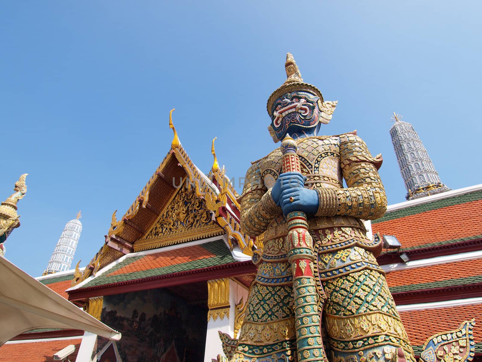 Thai Demon in Grand Palace , Bangkok Thailand by jakgree