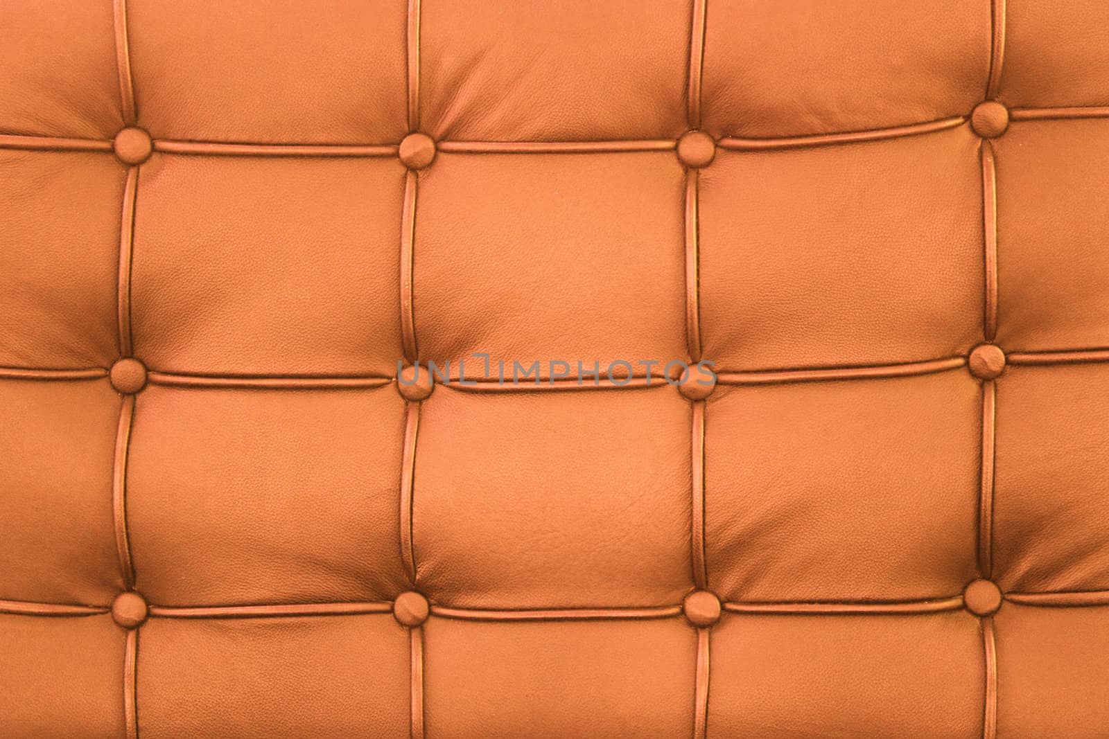 picture of orange genuine leather