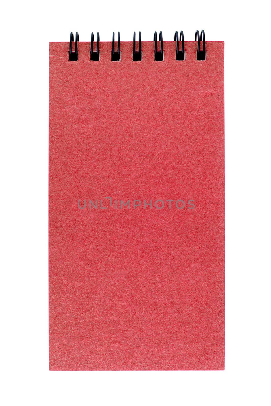 Isolated recycle paper note book on white background       