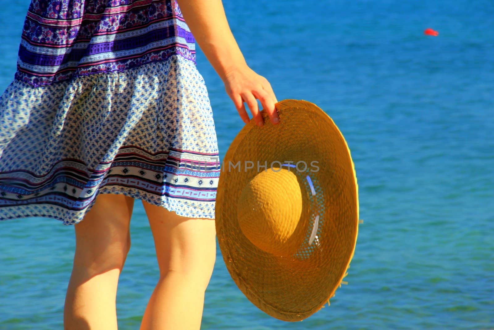 Woman and her hat.