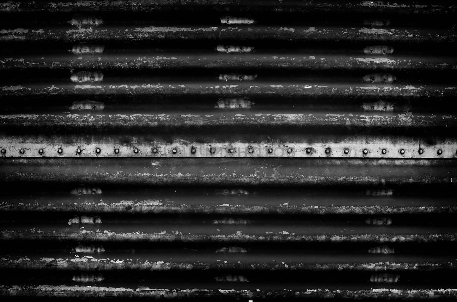 Grunge metal wall background, Detain concept