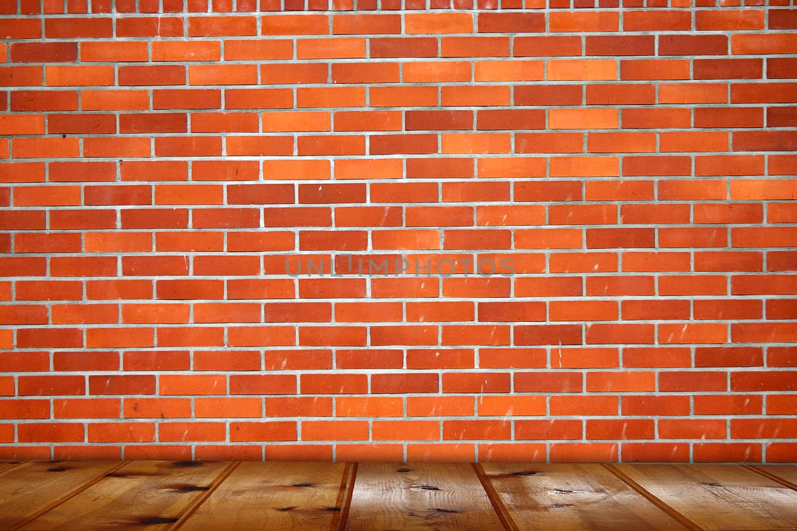 grunge interior with brick wall