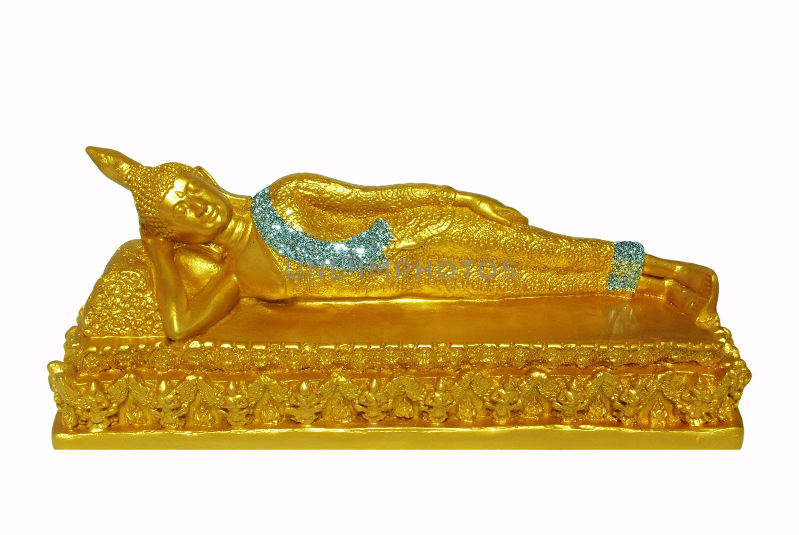 Golden Buddha with Isolated