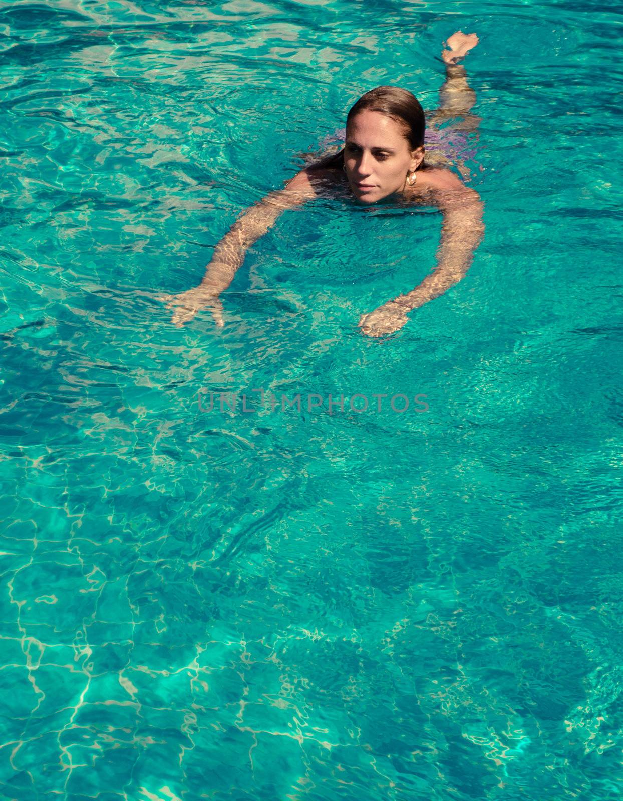 Girl in pool