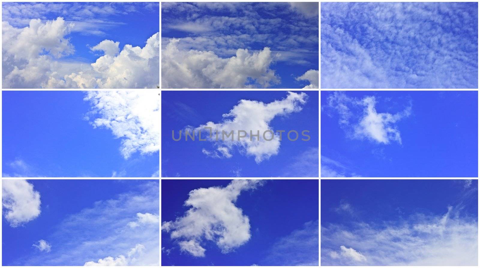 sky and white clouds