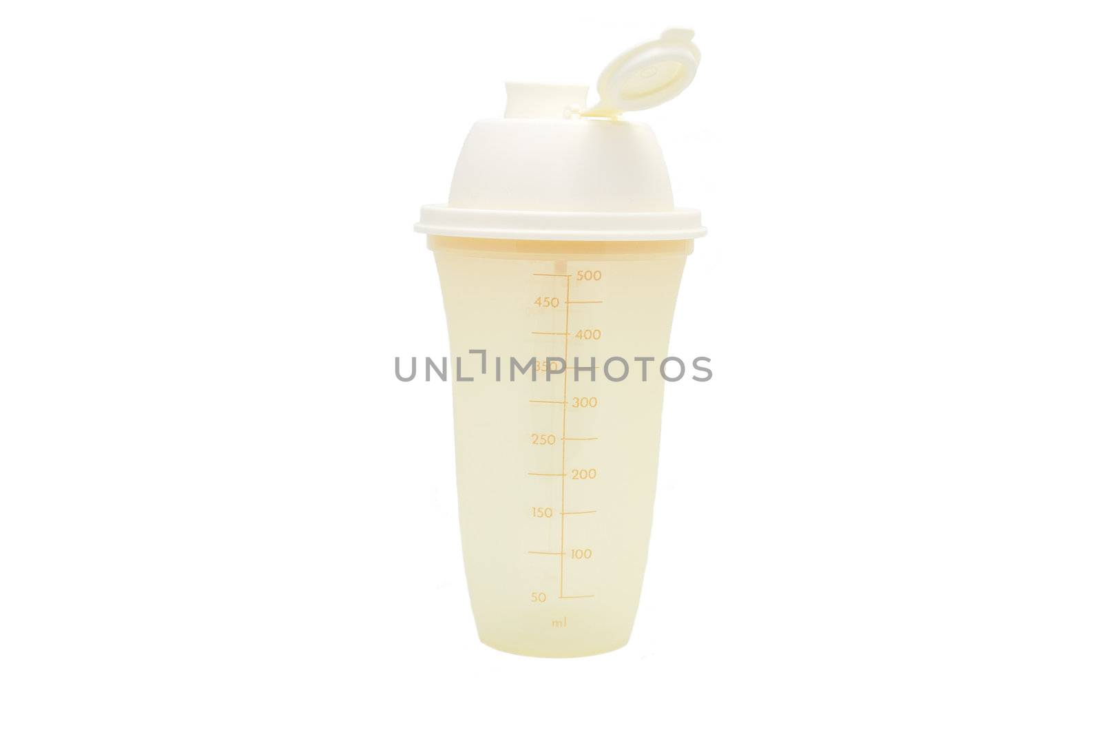 Sports shaker for mixing on a white background
