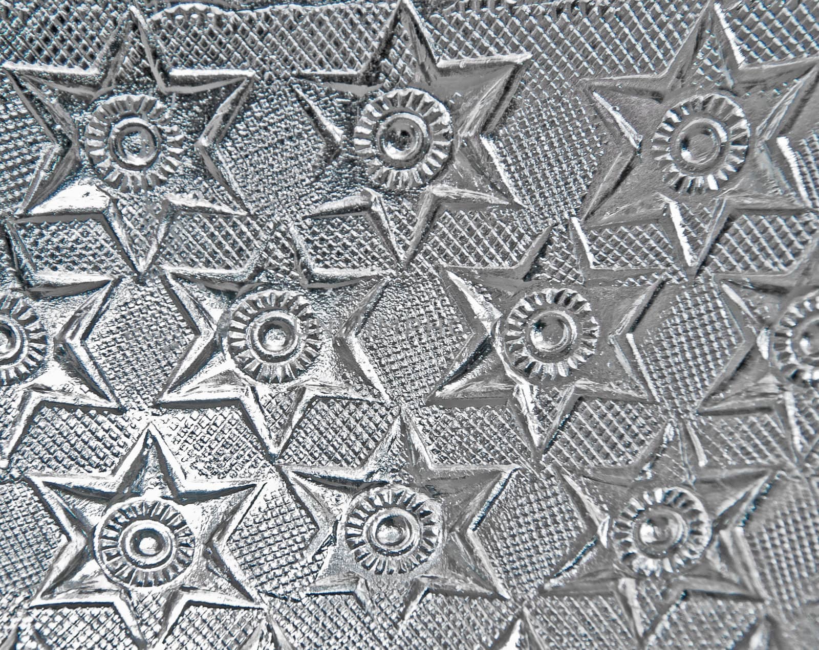 star texture of  stainless steel