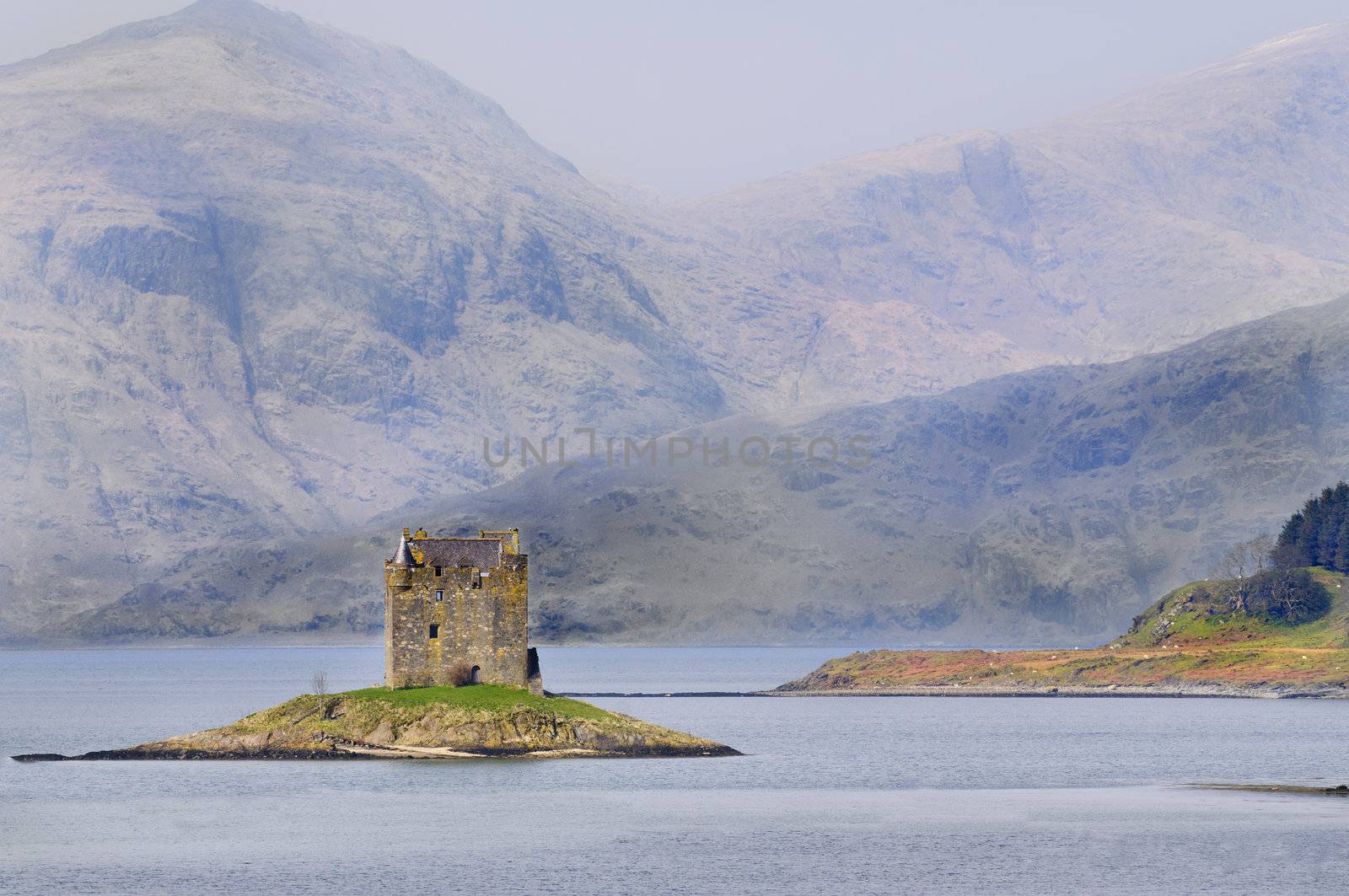 Stalker castle an island castle in Scotland