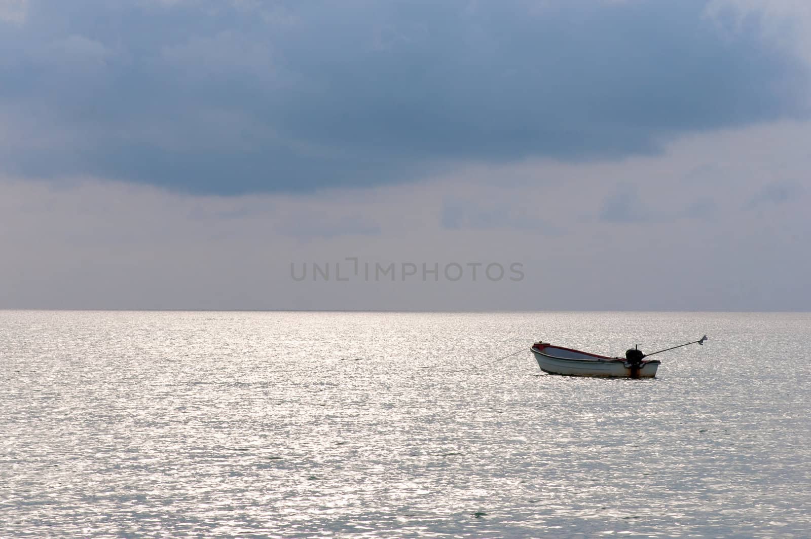 small fishing boat in the sea