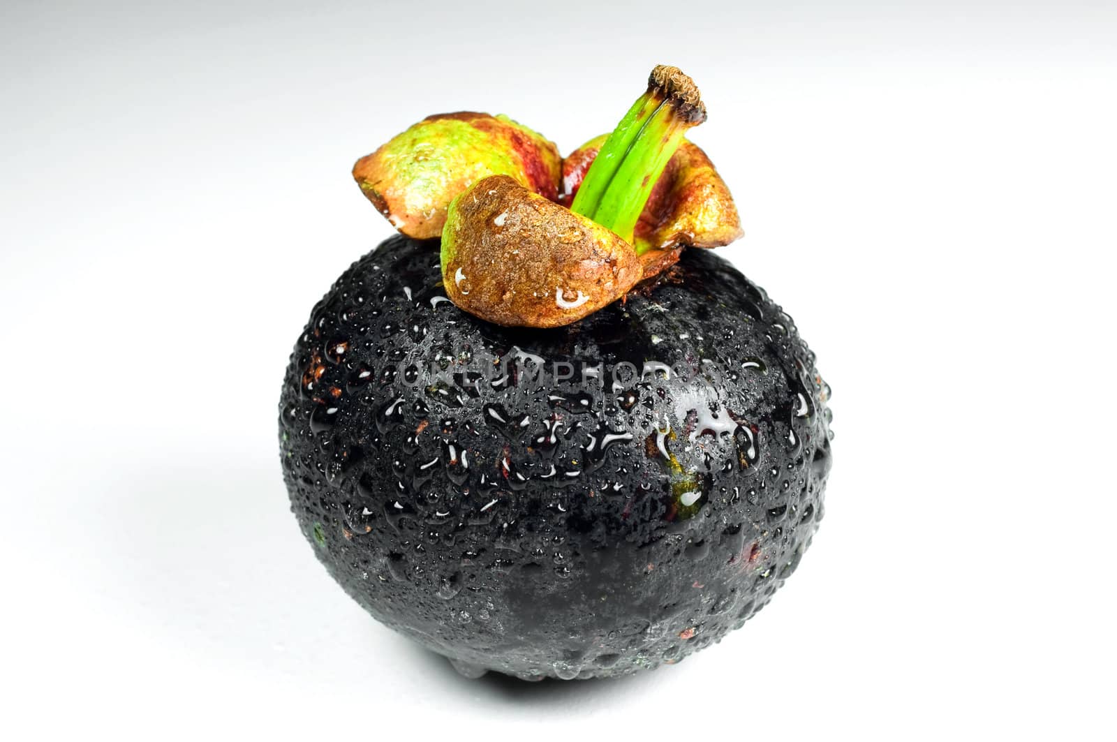 mangosteen on white background