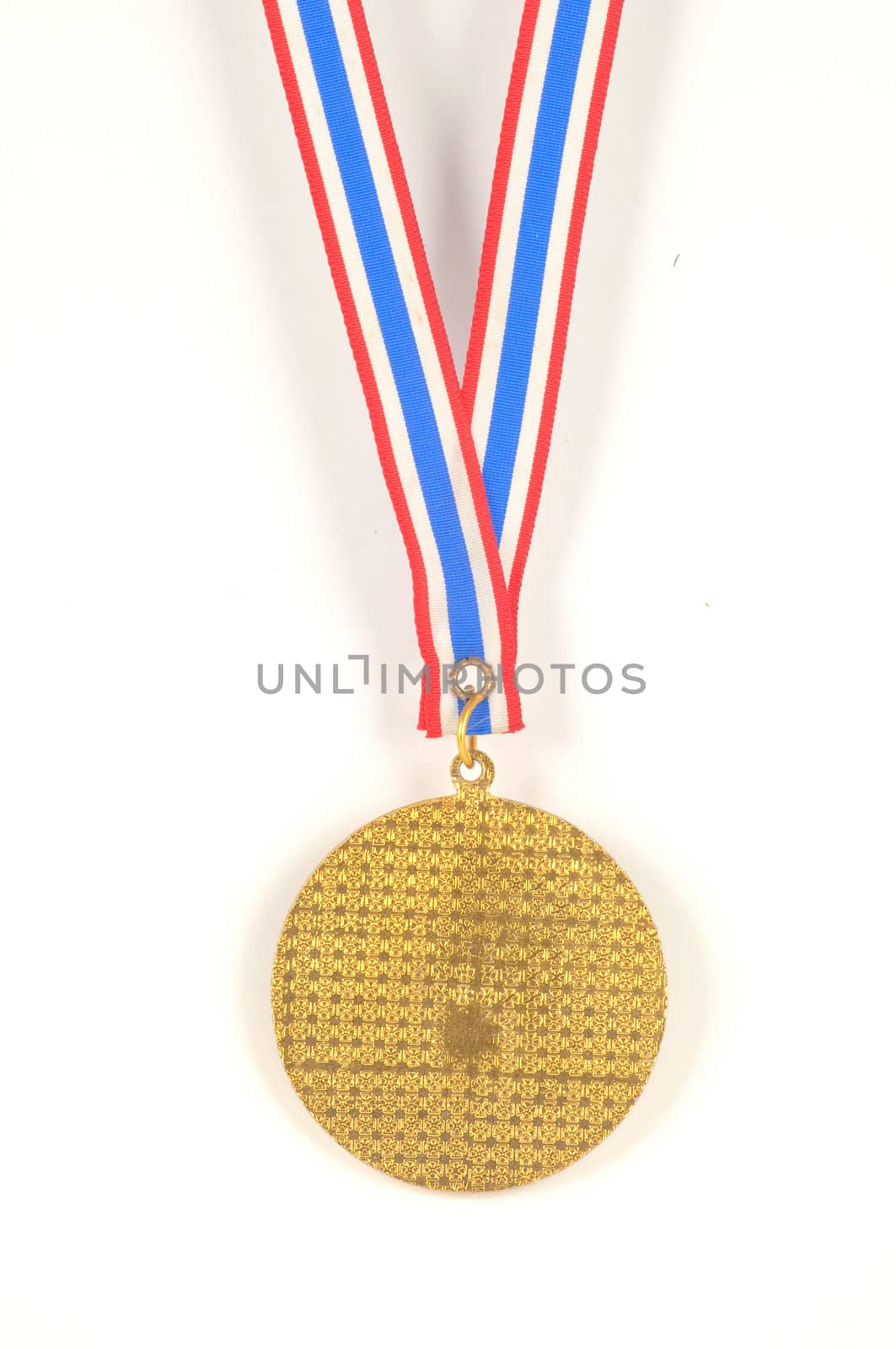 gold medal on white background
