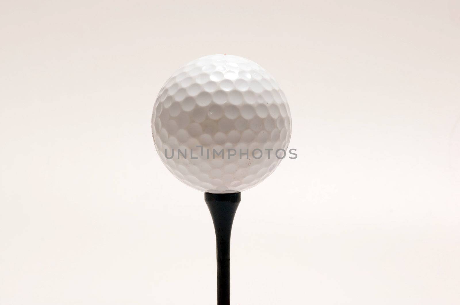 golf ball on white background