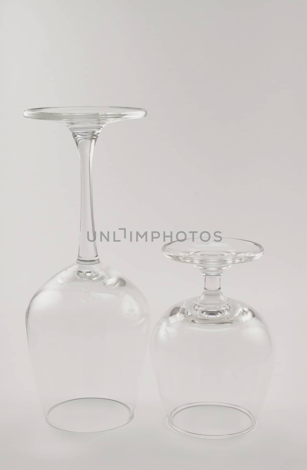 whisky glass on white background