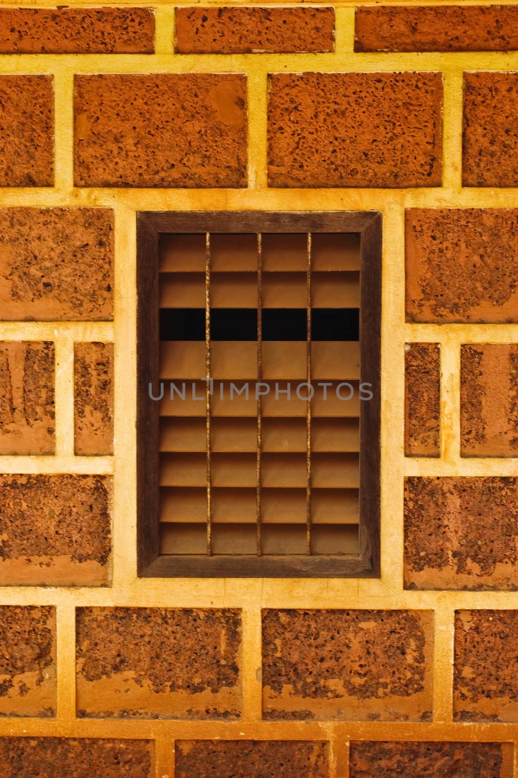 background of stone wall with window