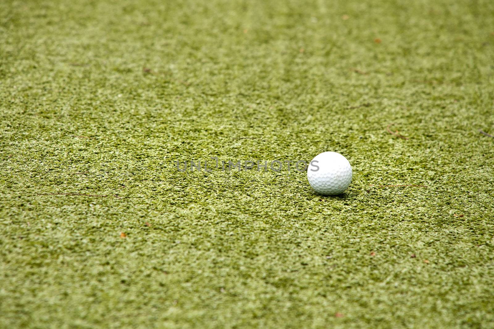 golf ball on green grass