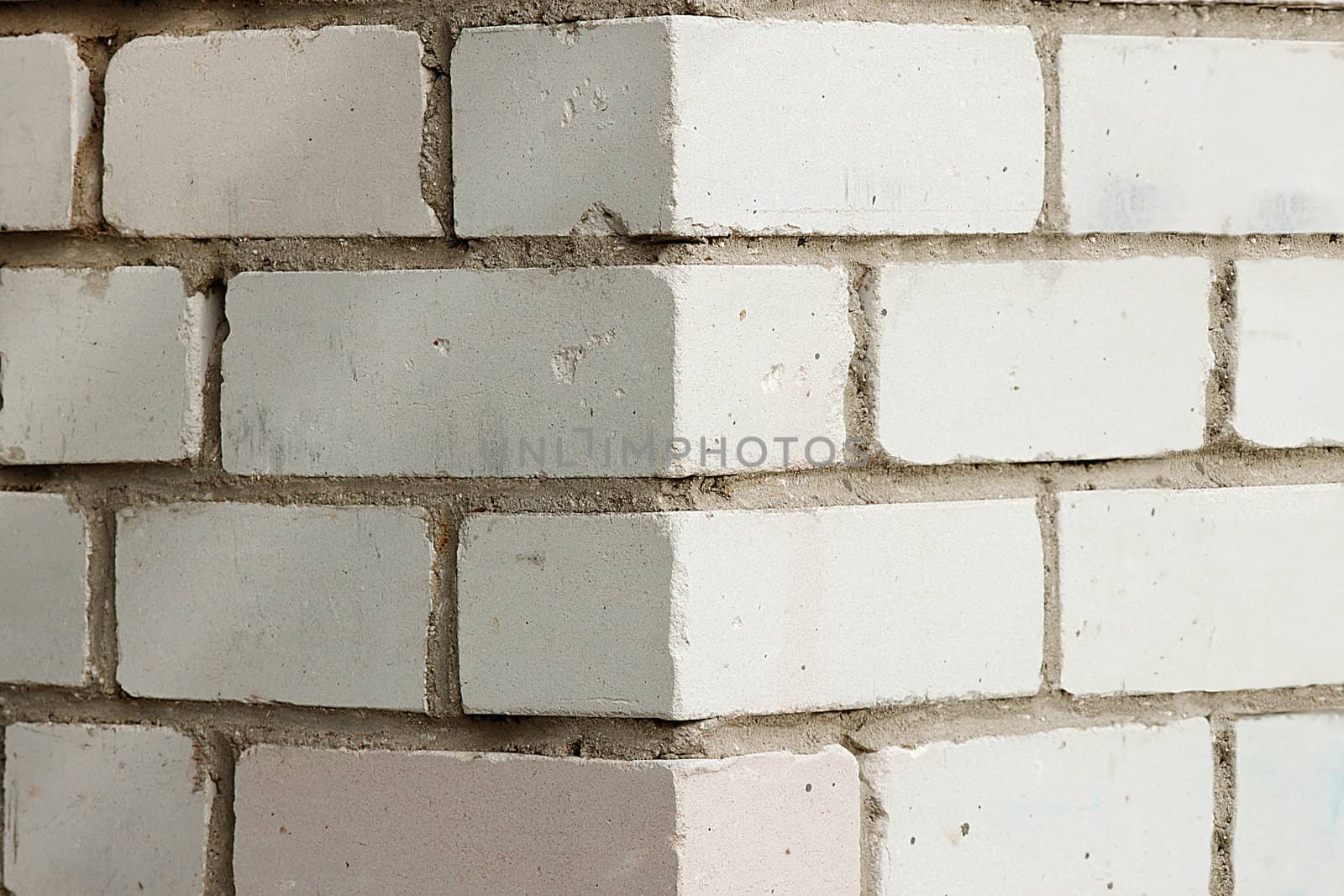 The angle of the old brick buildings
