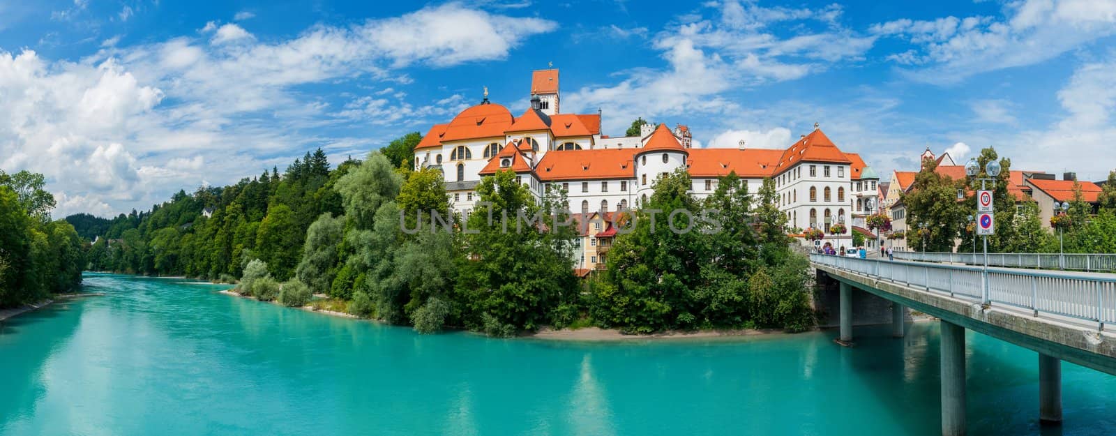 Castle in Bavarian Town Fuessen by maxoliki