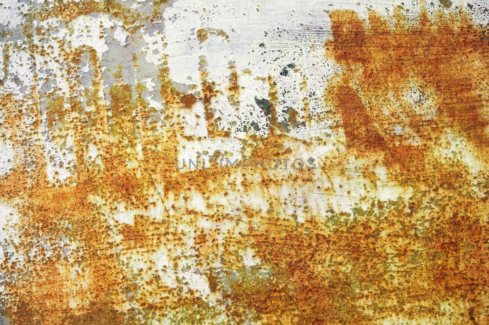 rusting metal and peeling paintwork grunge background