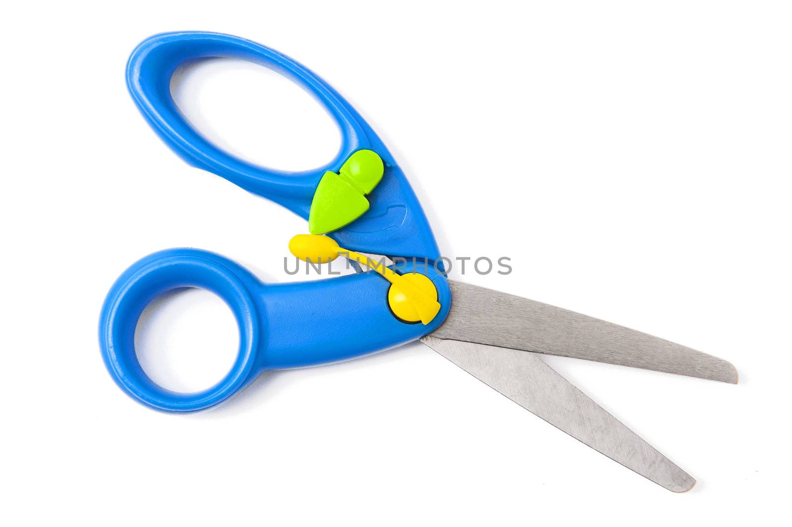 Scissors isolated on the white background