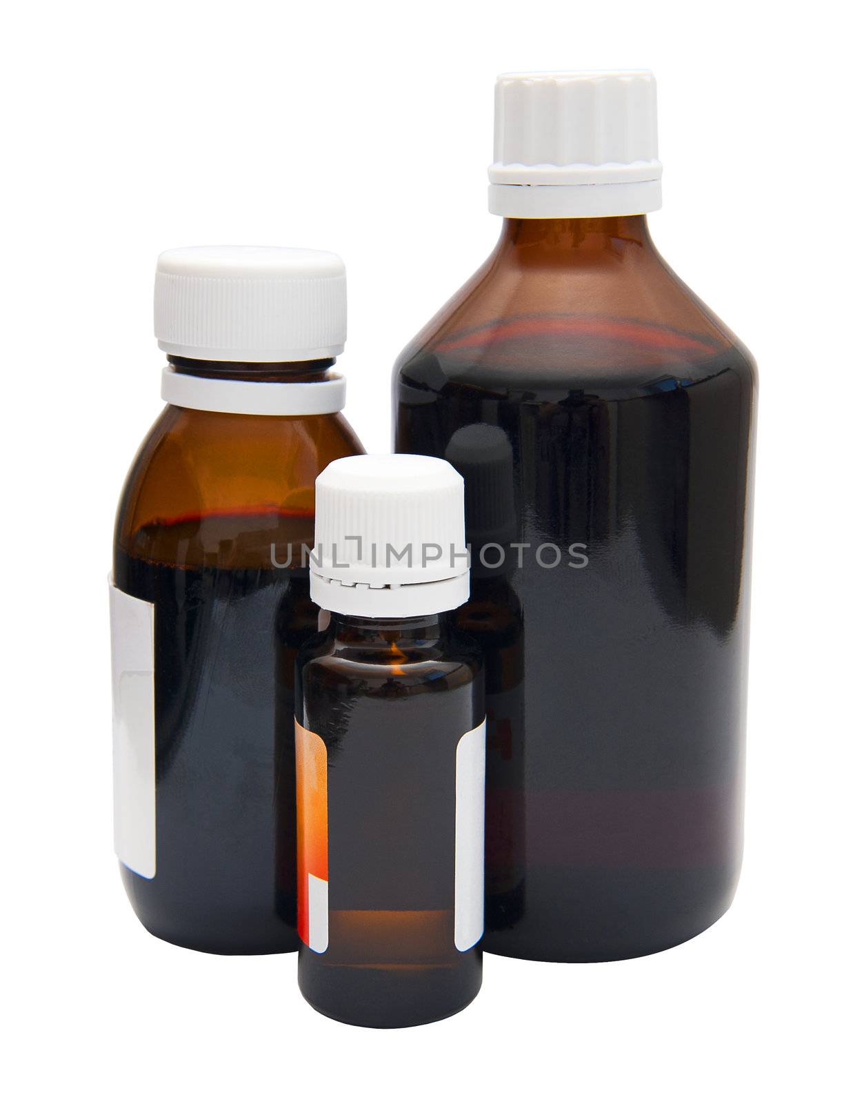 Medicines isolated on the white background