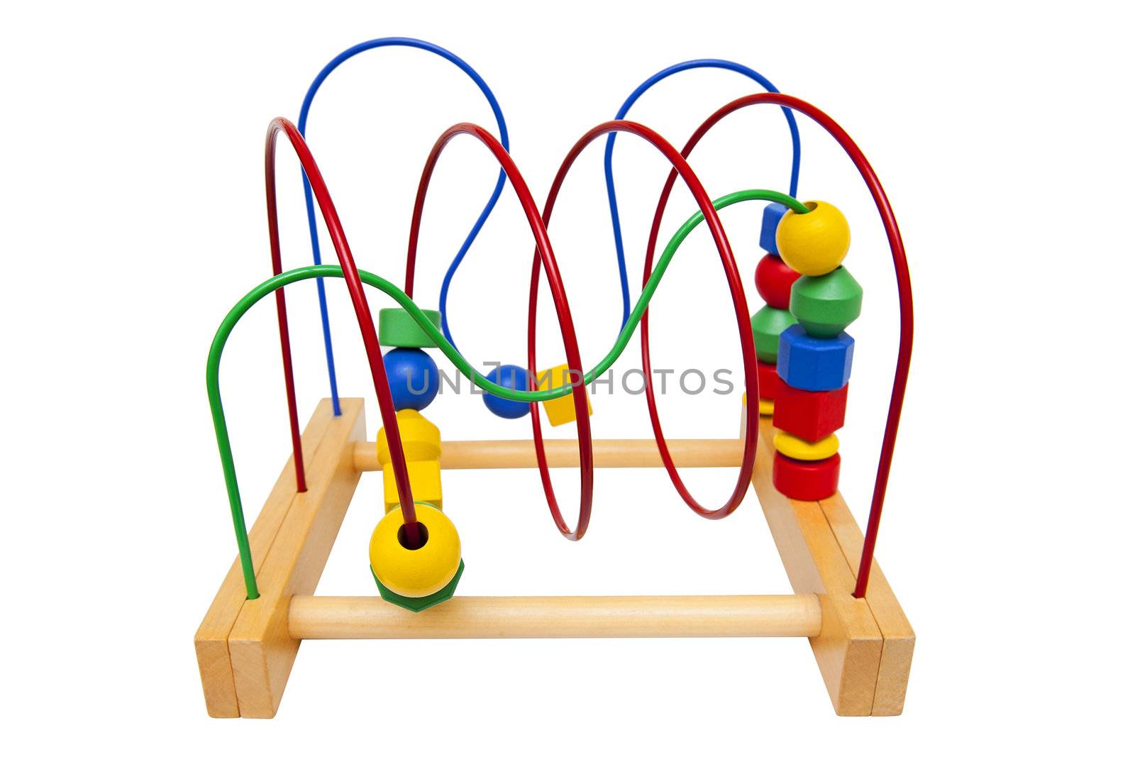 Educational toy isolated on the white background