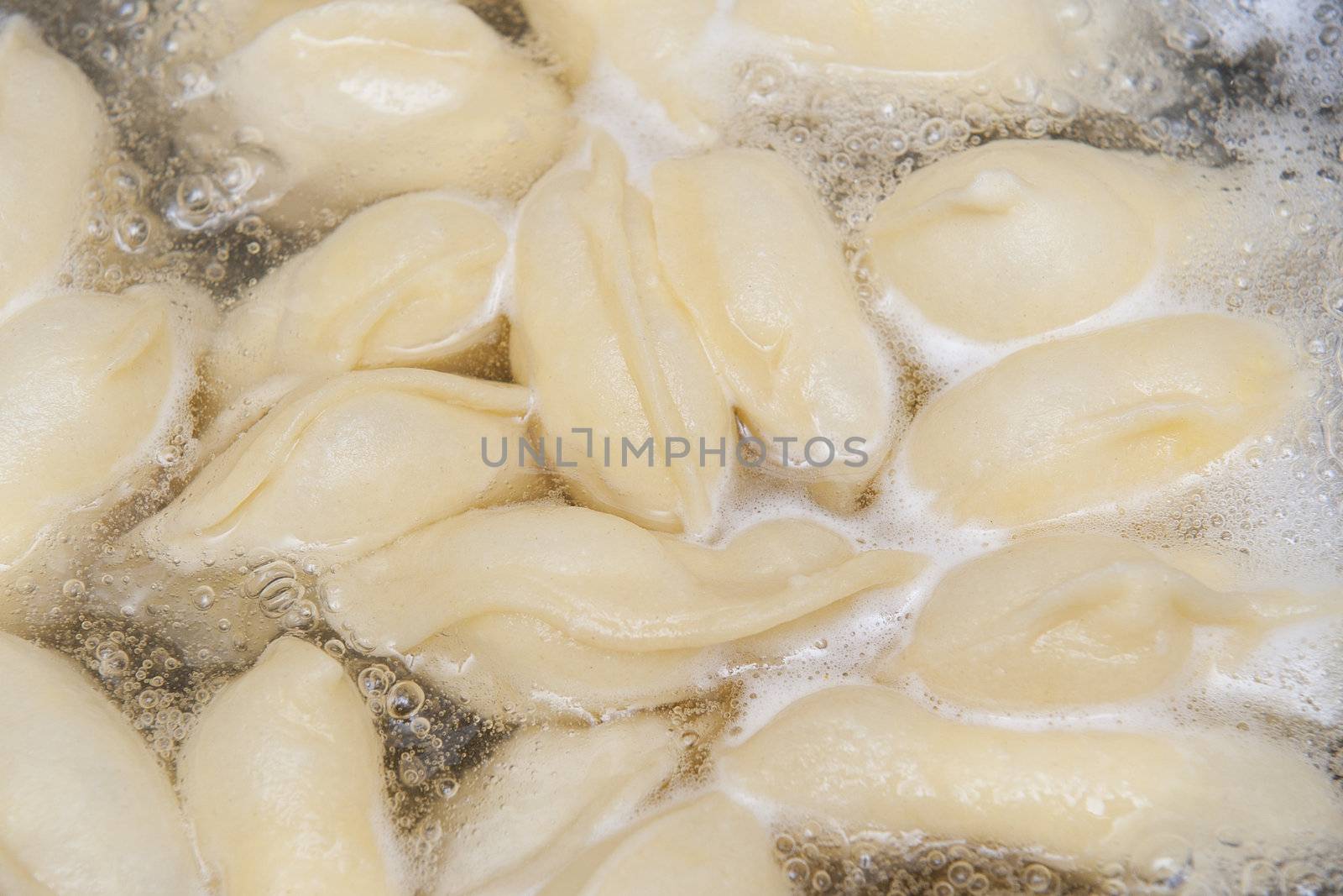 Dumplings boiling