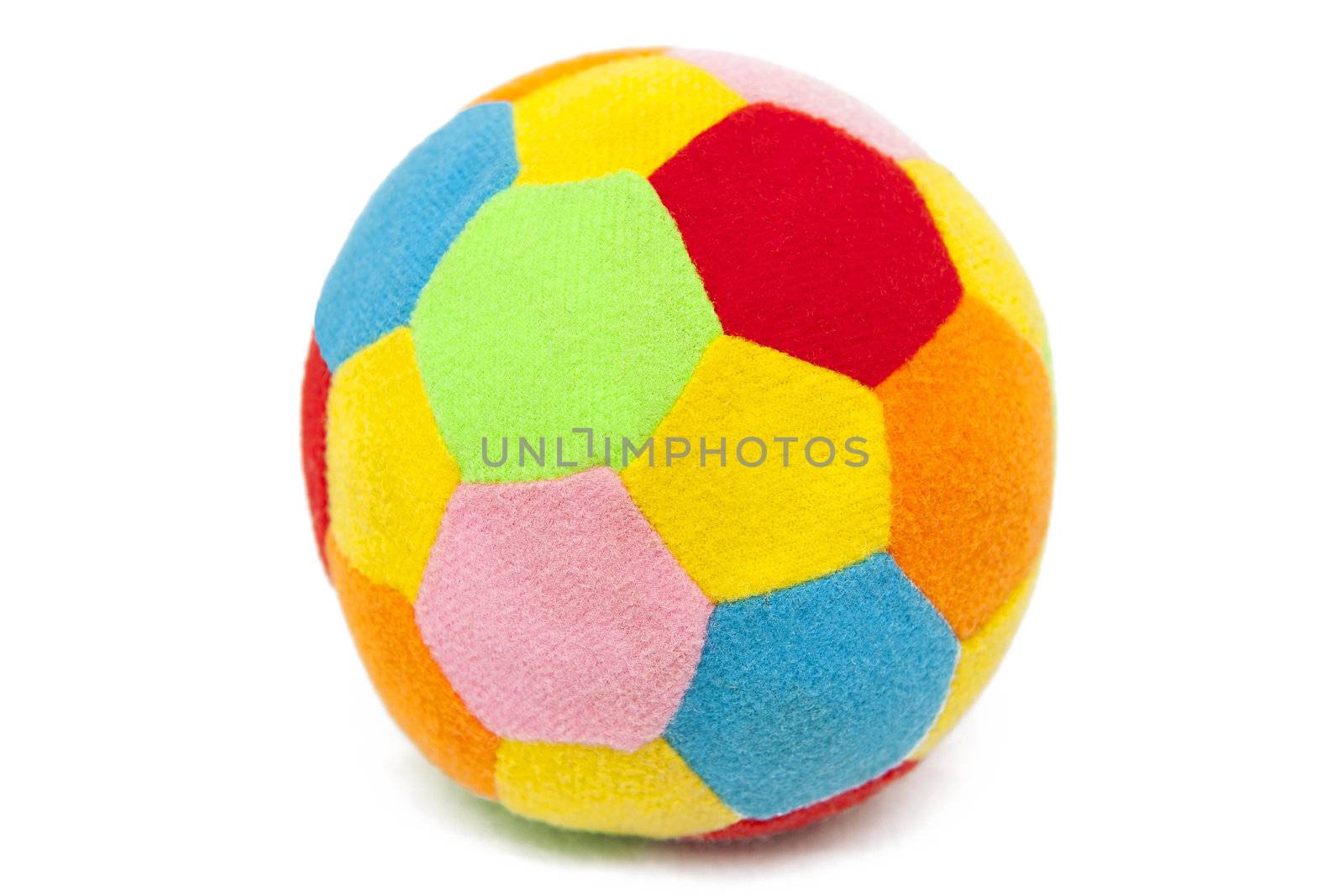 Colorful ball isolated on the white background