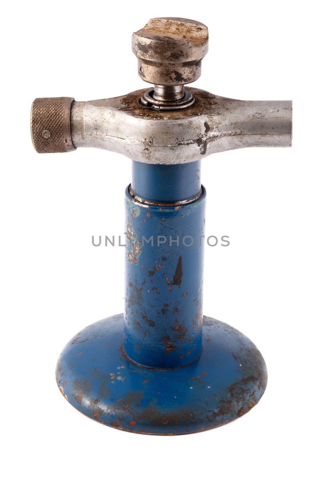 old car jack on a white background