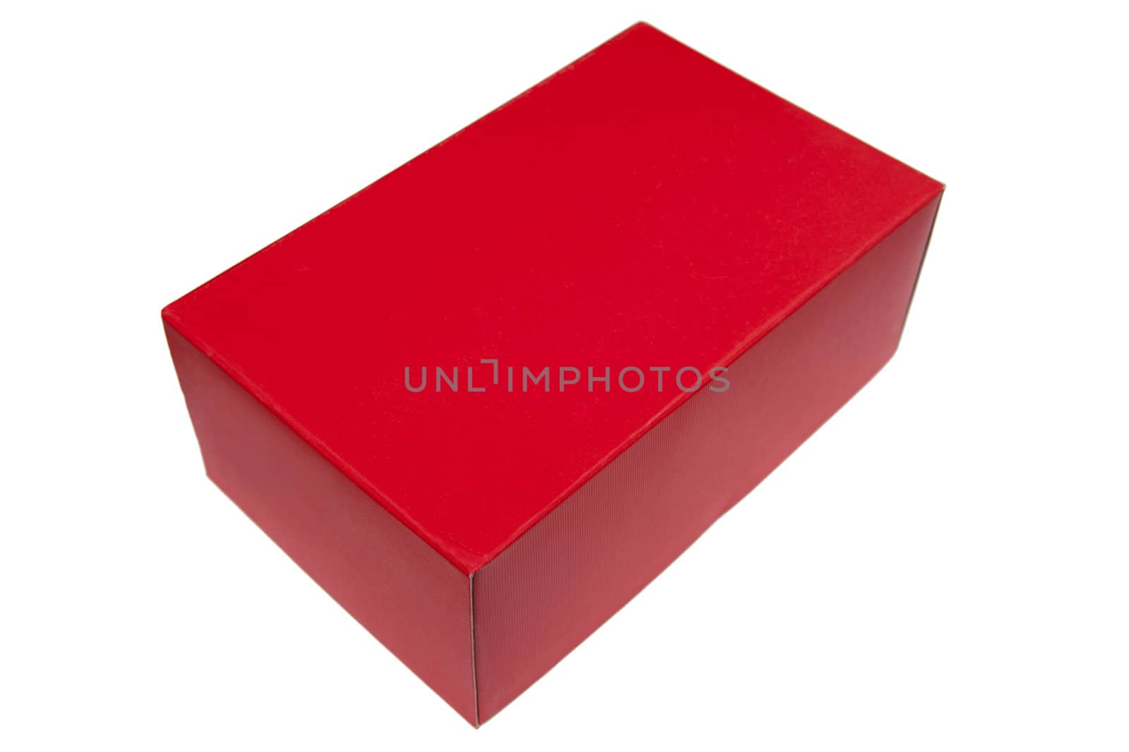 Red box isolated on the white background