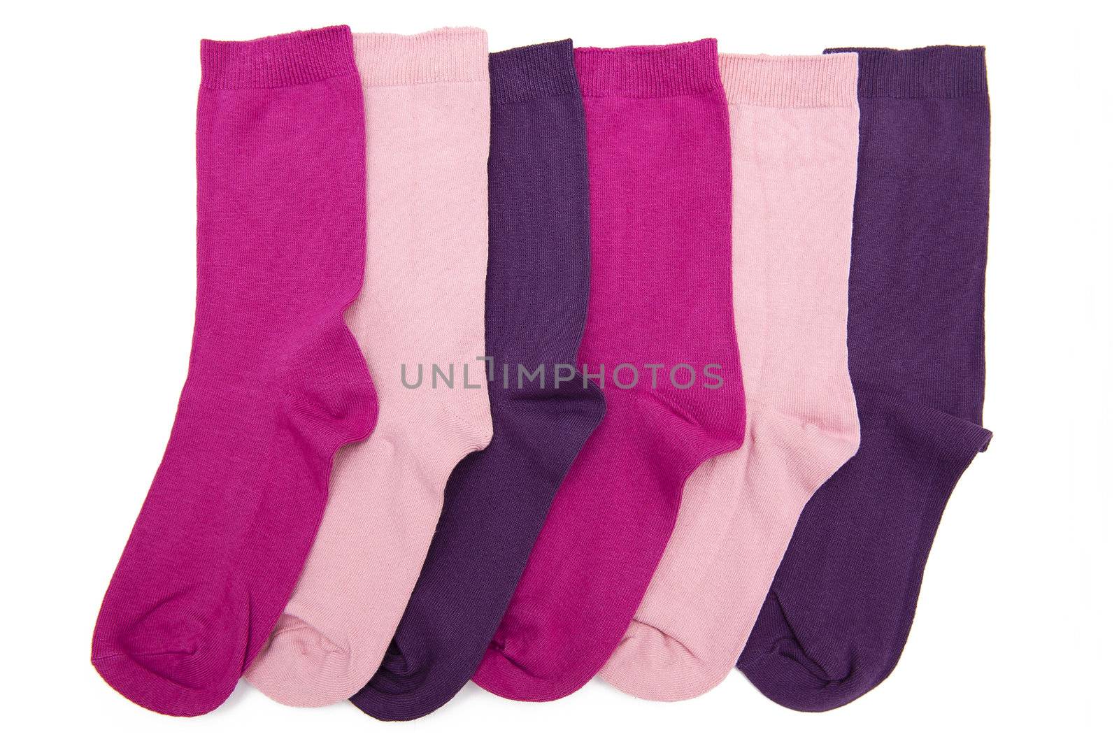 Socks isolated on the white background