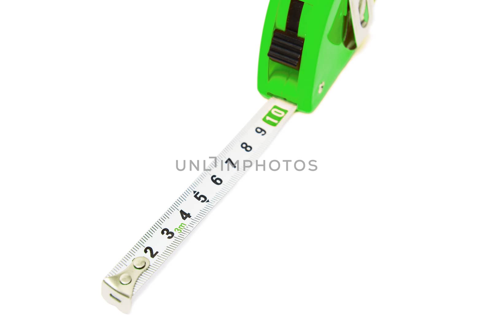Tape measure isolated on he white background