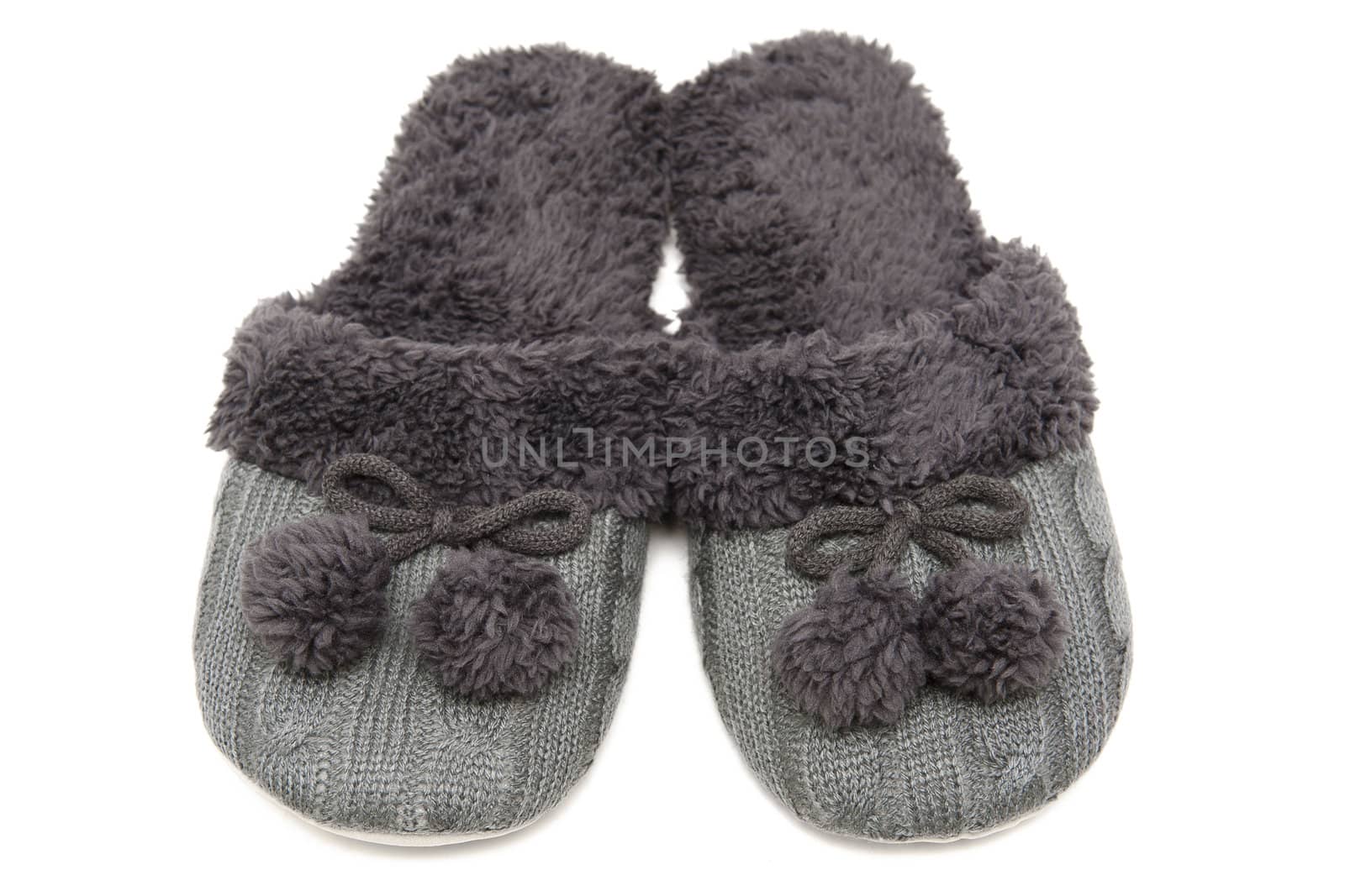 Slippers isolated on the white background