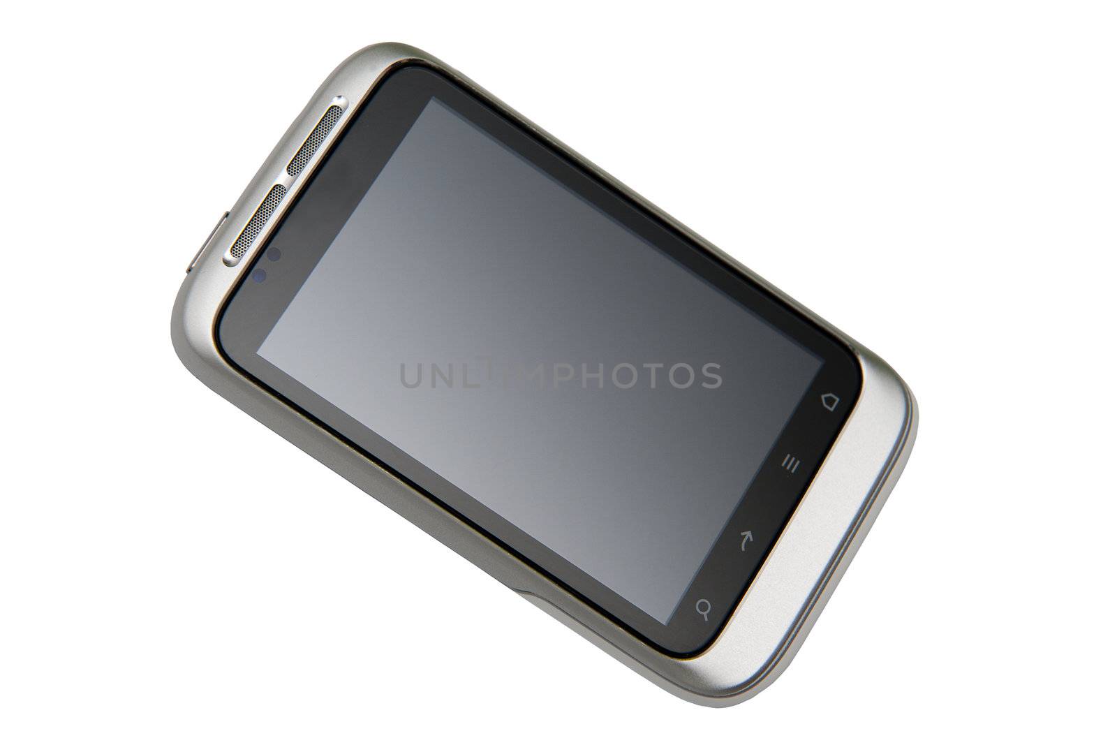 Smartphone isolated on the white background