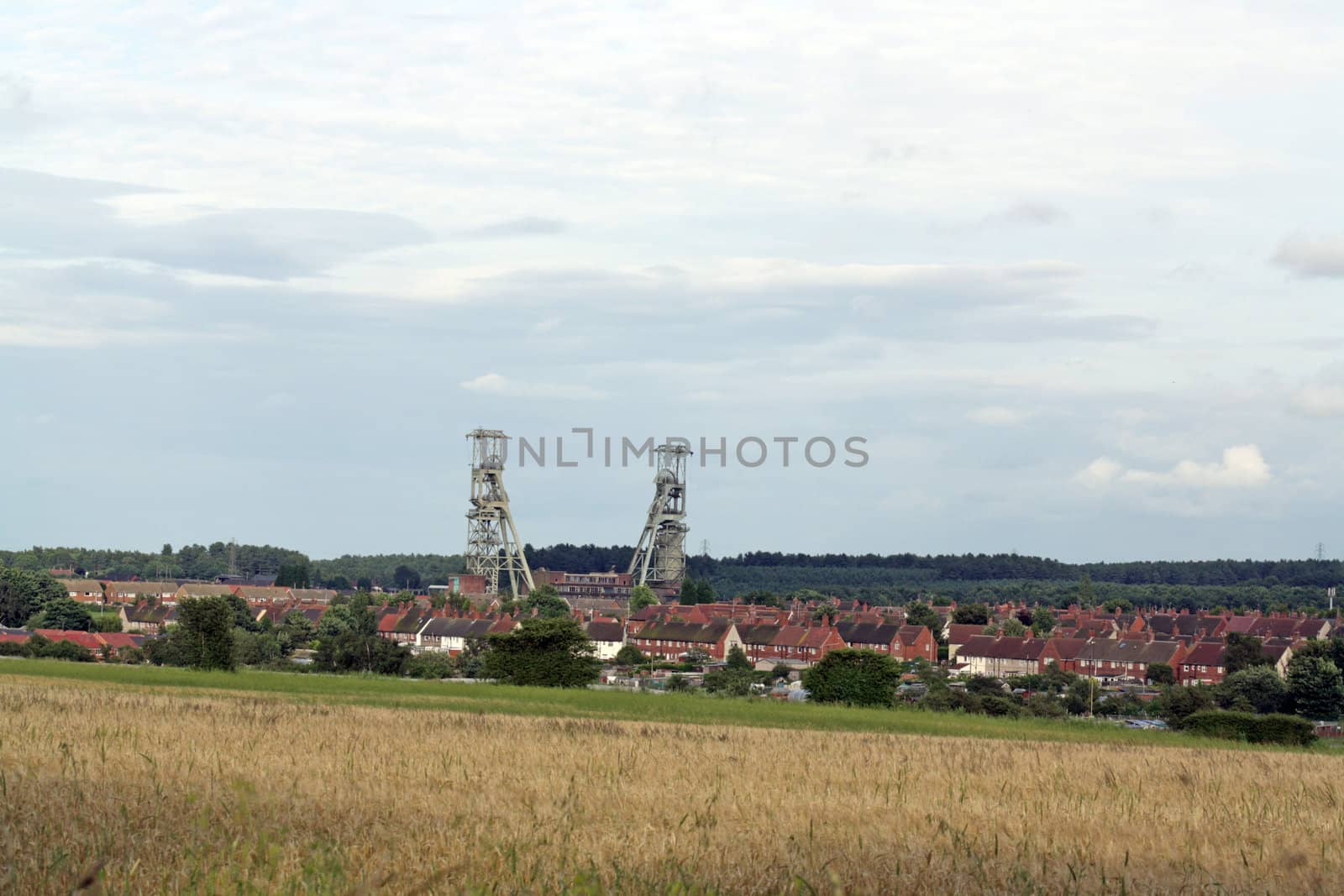clipstone pit stocks at clipstone village mansfield nottinghamshire england
